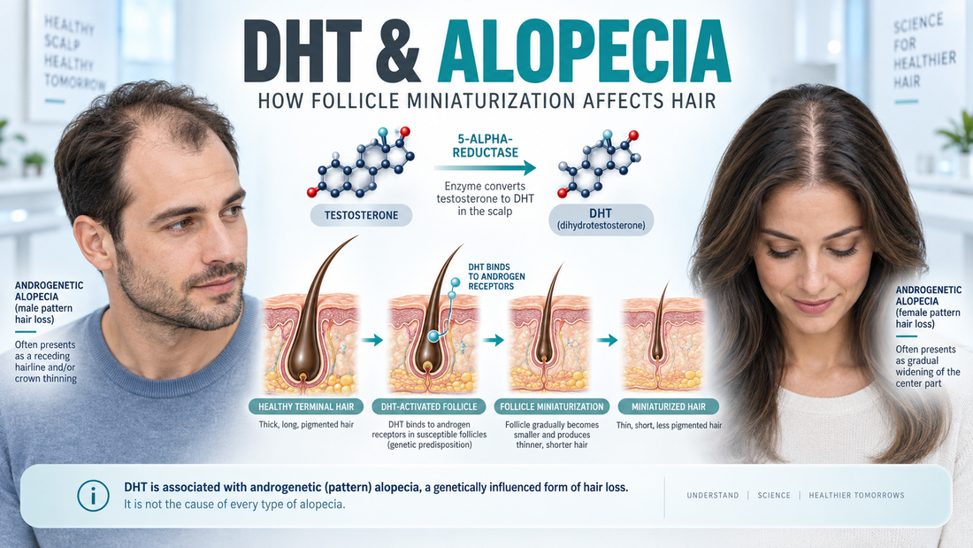 DHT & Androgenetic Alopecia: What Causes Pattern Hair Loss?