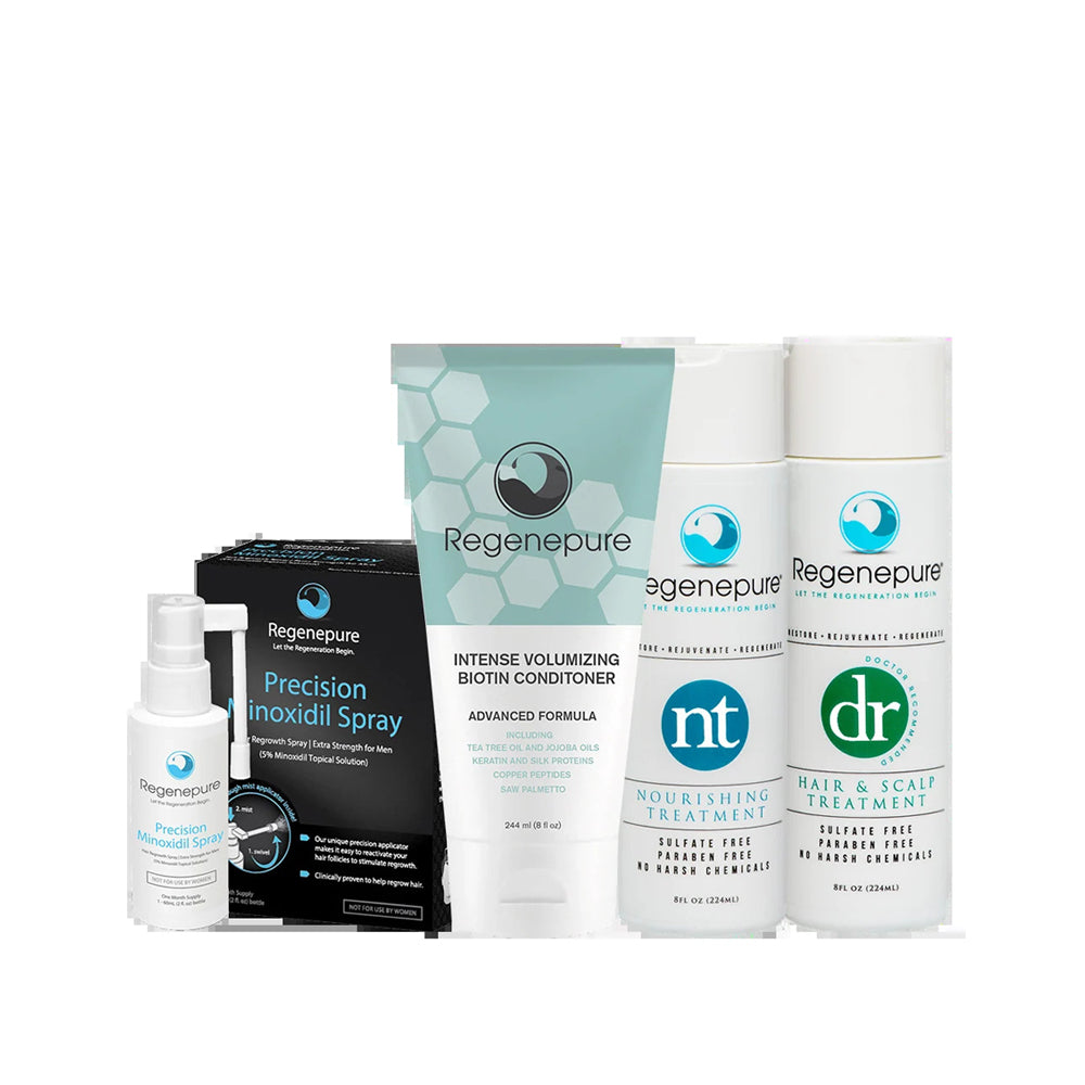 Regenepure Complete System for Him (DR + NT + Biotin Conditioner + Minoxidil)